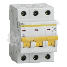 Выключатель автоматический модульный 3п C 16А 4.5кА ВА47-29 IEK MVA20-3-016-C