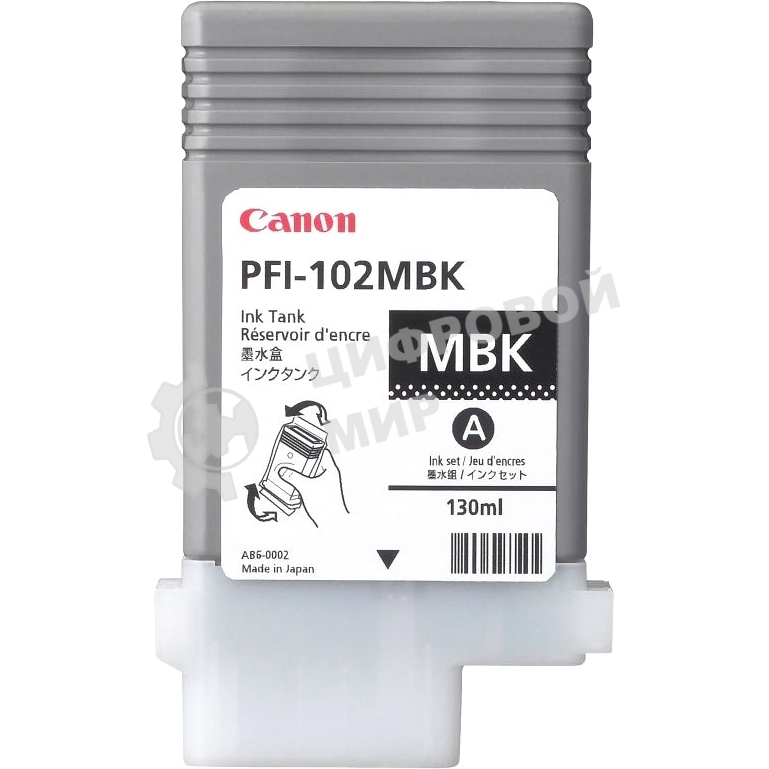 Картридж струйный Canon PFI-102MBk (0894B001) матовый черный, 130 мл., для iPF500/600/700