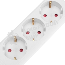 Удлинитель Rexant STANDARD 3 гнезда, 5 м, 3х1,0 мм², с/з, белый