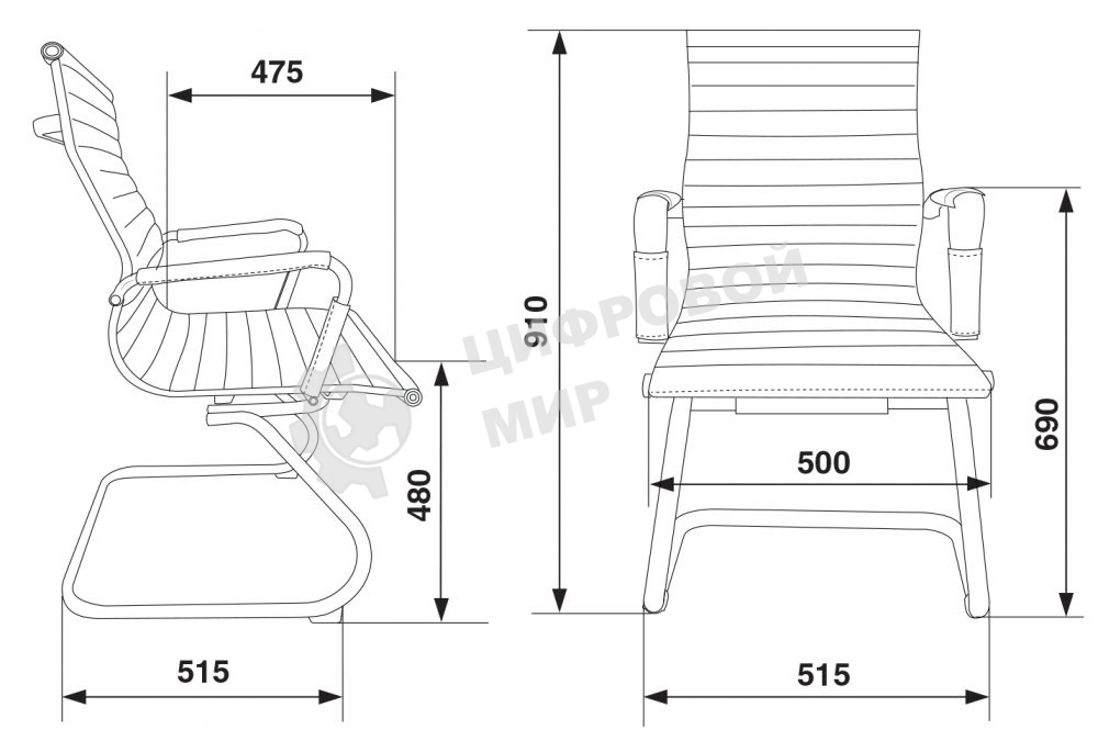 Кресло компьютерное Бюрократ CH-883-LOW-V/IVORY низкая спинка слоновая кость искусственная кожа
