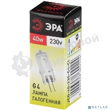 Лампа галогенная ЭРА G4-JCD-40W-230V-Cl(100/1000)