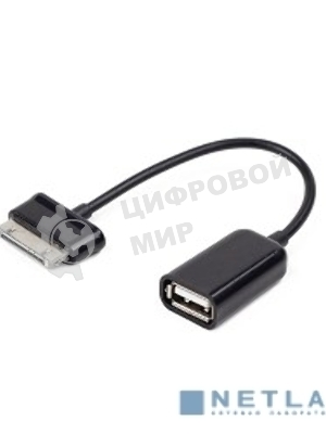 Кабель Gembird/Cablexpert USB 2.0 OTG, USBAF/BM30pin, для планшетов Samsung, 0.15м, пакет