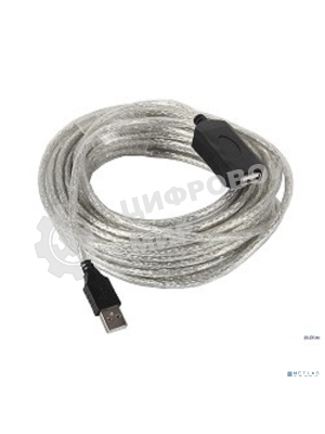 Кабель-адаптер VCOM VUS7049-20M USB2.0-repeater, удлинительный активный <Am-->Af 20м