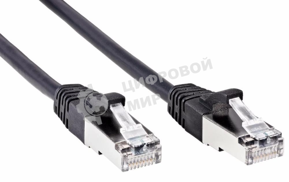 Патч-корд литой AOpen ANP522B-BK-1.5M FTP cat.5e (7/0.16) черный 1,5m