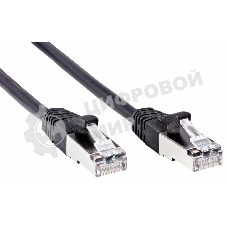 Патч-корд литой AOpen ANP522B-BK-1.5M FTP cat.5e (7/0.16) черный 1,5m