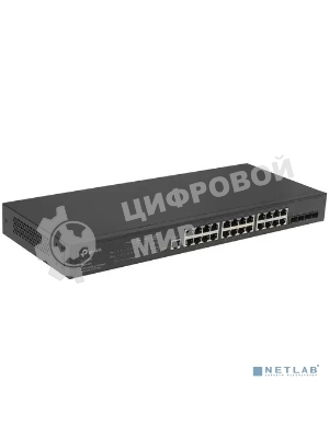 Коммутатор TP-Link JetStream 24-port Gigabit L2/L2+ Managed Switch with 4 SFP slots, support SDN controller, abundant L2/L2+ features, 1U rack mountable, full managed via web UI/CLI/Console/SSH/Telnet/SNMP.