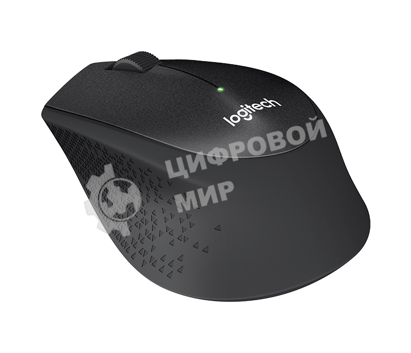Мышь беспроводная Logitech M330 SILENT PLUS черный, 1000 dpi, радиоканал, USB, кнопки - 3