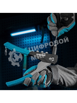 Заклепочник ручной Gross 260 мм, заклепки 2,4-3,2-4,0-4,8 мм
