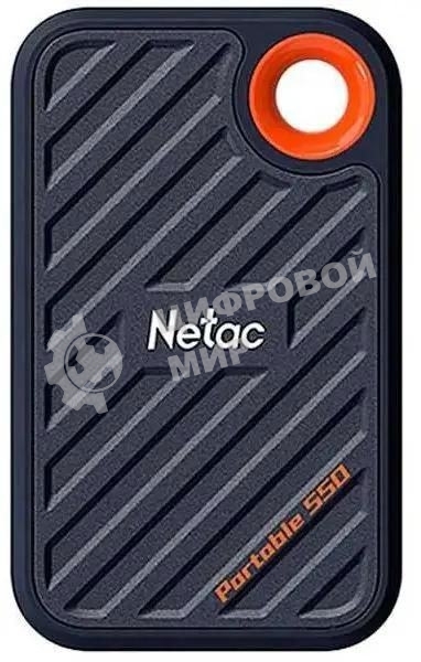Внешний SSD Netac ZX20, 2TB, USB 3.2 Gen 2x2 Type-C, R/W 2000/1800, черный