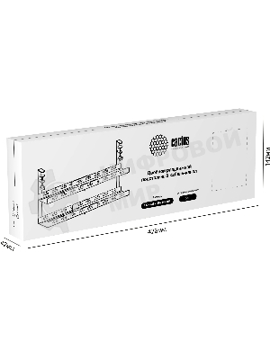 Кабель-канал Cactus CS-CM-700-2BK для столов 72.8x13.5x34.2 см черный