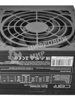 Блок питания CBR PSU-ATX500-08EC, 500Вт, 80мм, черный