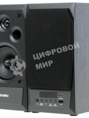 Акустическая система 2.0 SVEN MC-10, чёрный, мощность 2x25Вт (RMS), FM-тюнер, USB/microSD, дисплей, пульт ДУ, Bluetooth SVEN MC-10, чёрный, акустическая система 2.0, мощность 2x25Вт (RMS), FM-тюнер, USB/microSD, дисплей, пульт ДУ, Bluetooth