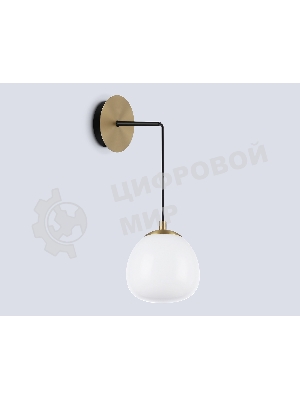 Настенный светильник Ambrella light LH51005 SGD/BK/FR золотой песок/черный/белый матовый G9 max 28W 130*200*400