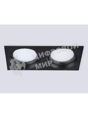 Светильник Ambrella light TN6661/2 BK черный IP44 GX53/2 220*110*48