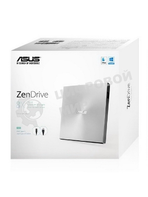 Оптический привод DVD-RW Asus SDRW-08U9M-U серебристый USB slim ultra slim M-Disk Mac внешний RTL