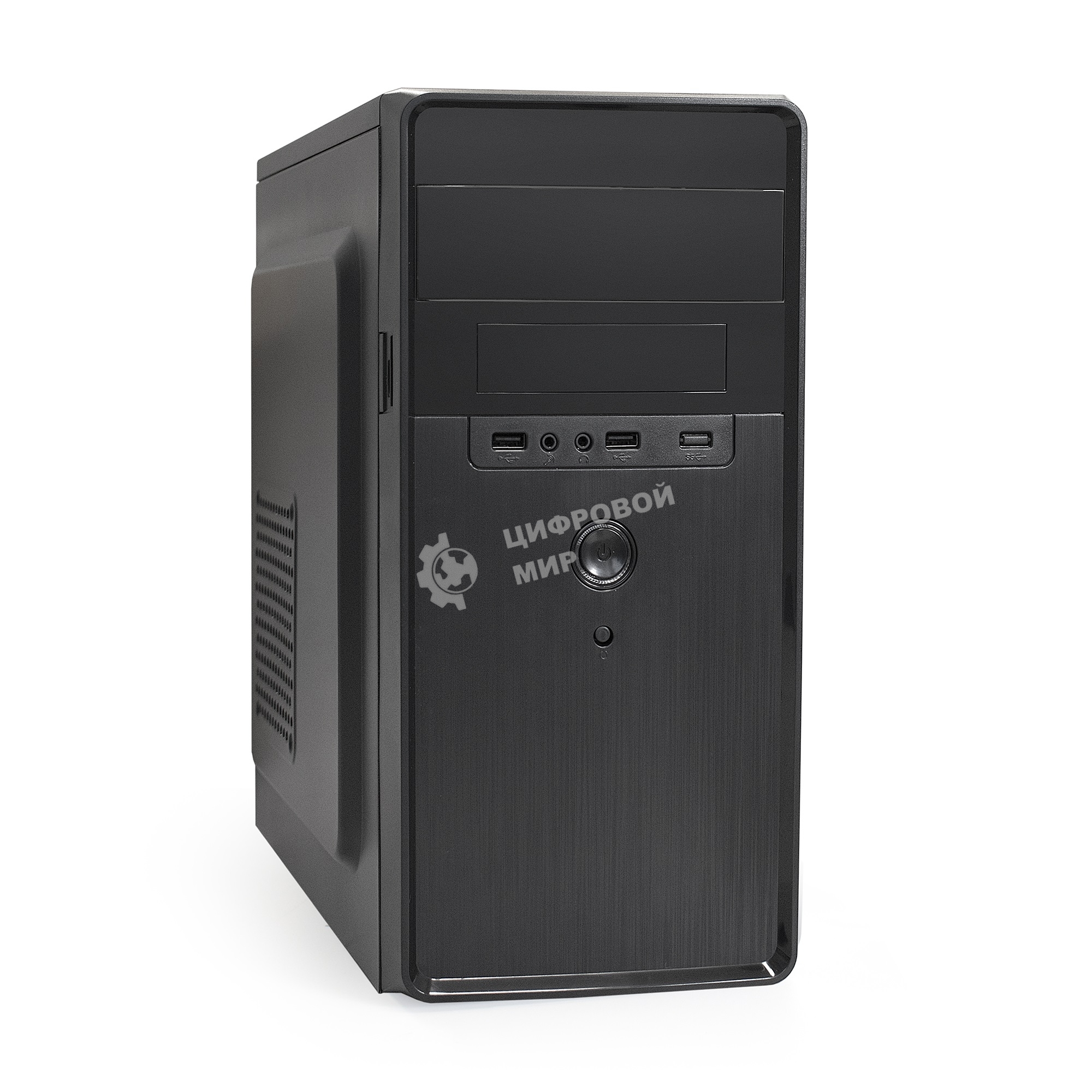 Компьютерный корпус Minitower ExeGate EX286425RUS BA-309-400W-8 (mATX, БП AA400 с вент. 8см, 2хUSB, HD аудио, черный)