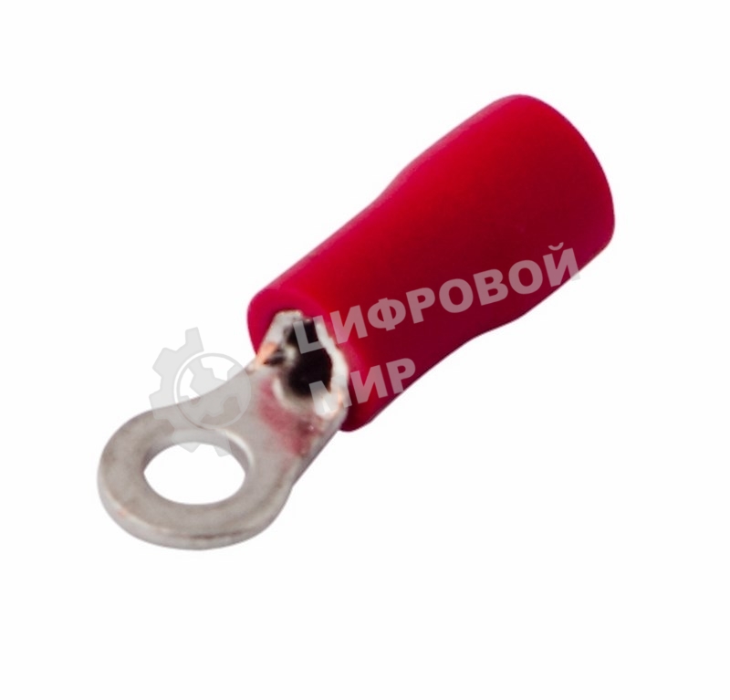 Наконечник кольцевой изолированный Rexant ø 3.2 мм 0.5-1.5 мм² (НКи 1.5-3/НКи 1,25-3) красный
