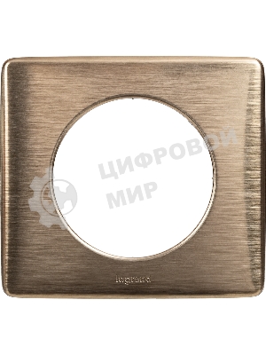 Рамка 1 пост Медь