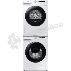 Сушильная машина Samsung DV90T5240AW/LP белый, 9 кг, сушка - тепловой насос, программ - 14, 60 x 85 x 65 см