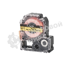 Кассета с лентой S'OK by Sakura Printing K5DBF для Epson, черный на флуоресцентном оранжевом, 18мм/5м