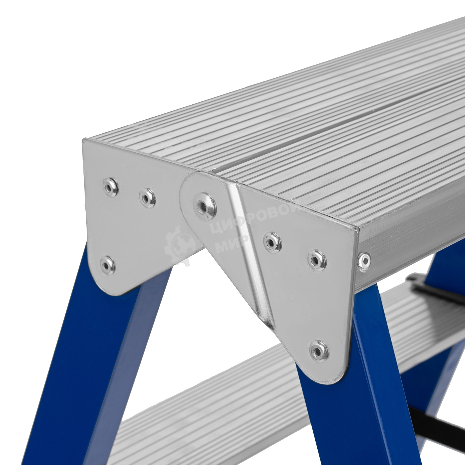 Стремянка Сибртех двусторонняя 2ступени стальная