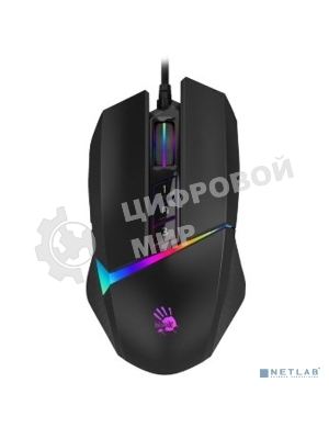 Мышь проводная A4Tech Bloody W60 Max черный, 10000 dpi, USB, кнопки - 10