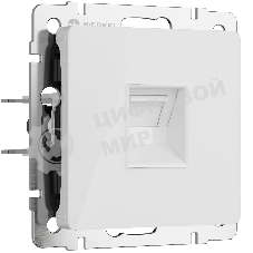 Розетка Ethernet RJ-45 (белый акрил)