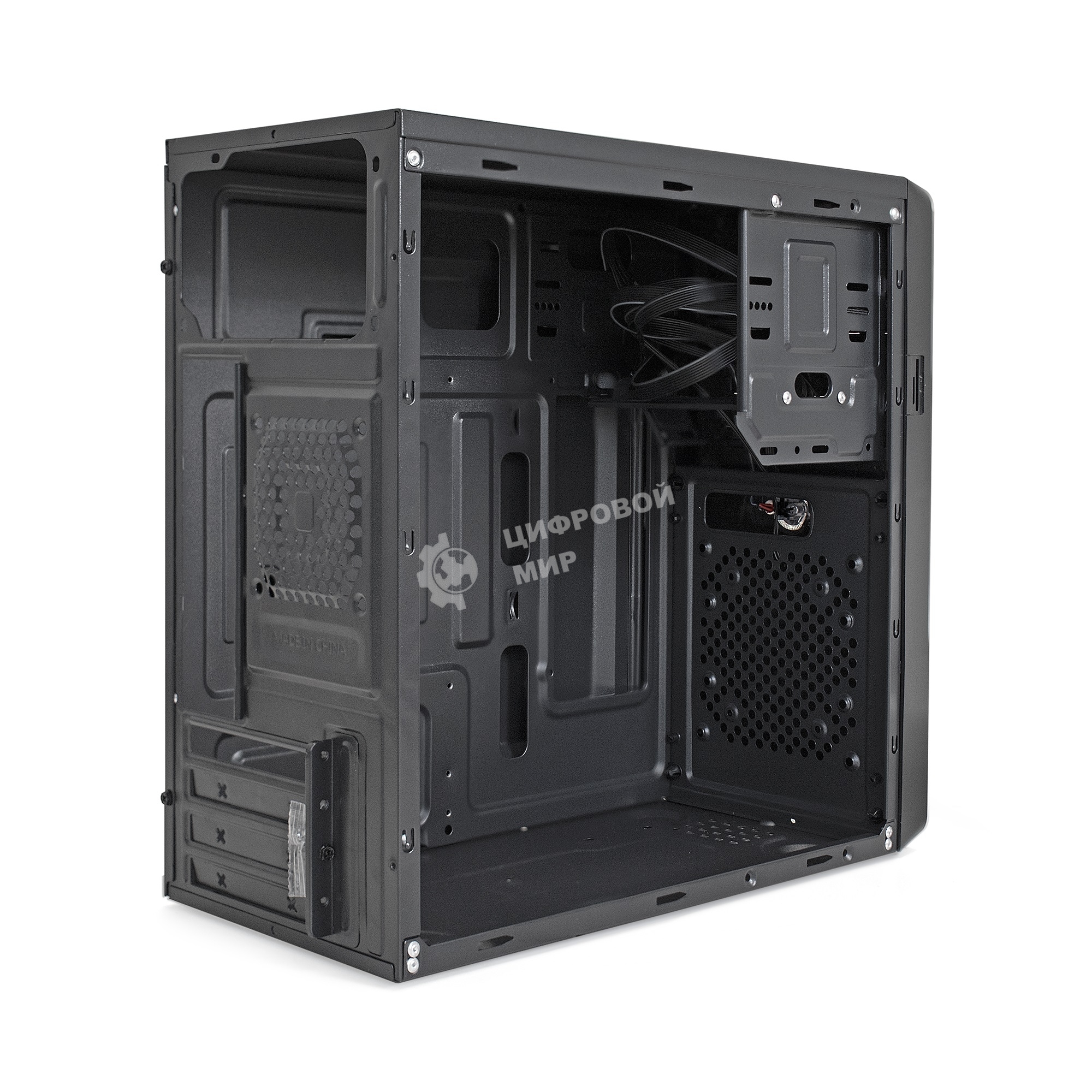 Компьютерный корпус Minitower ExeGate EX286425RUS BA-309-400W-8 (mATX, БП AA400 с вент. 8см, 2хUSB, HD аудио, черный)