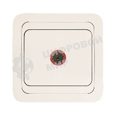 Розетка телевизионная TV Makel 1-м СП Mimoza 16А IP20 бел./бел.