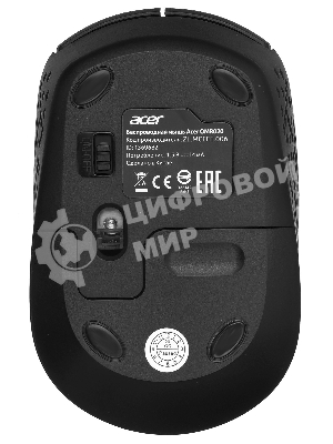 Мышь беспроводная Acer OMR020 черный, 1200 dpi, радиоканал, USB, кнопки - 3