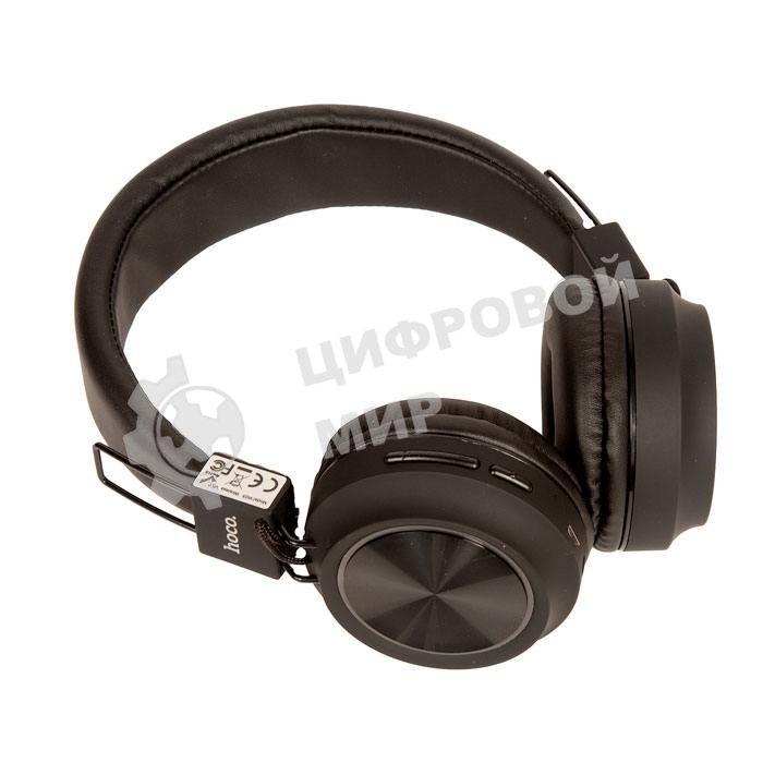 Беспроводные/проводные наушники Hoco W25 черный, полноразмерные, Bluetooth + проводной, до 12 ч.