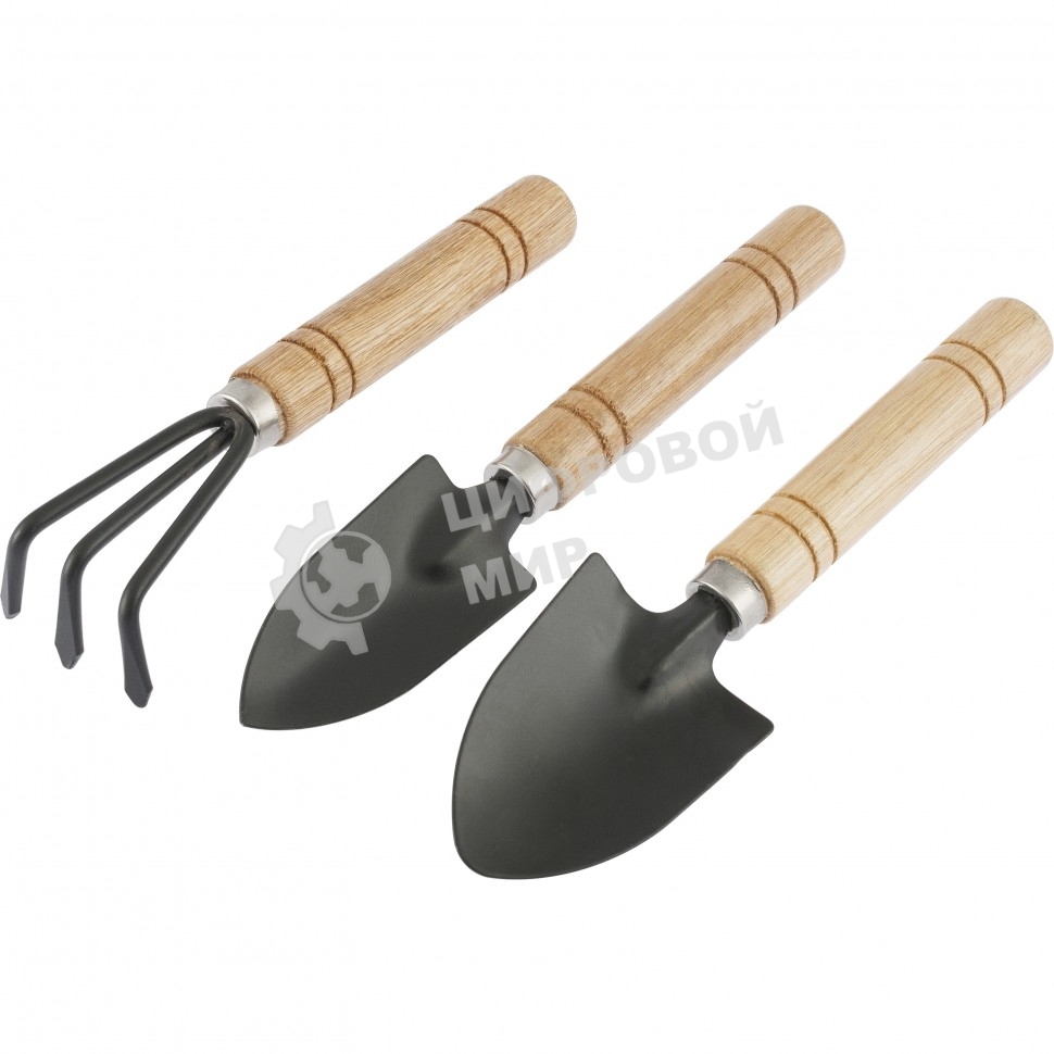Набор по уходу за комнатными растениями Palisad деревянные рукоятки, 3 предмета