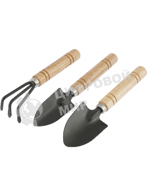 Набор по уходу за комнатными растениями Palisad деревянные рукоятки, 3 предмета