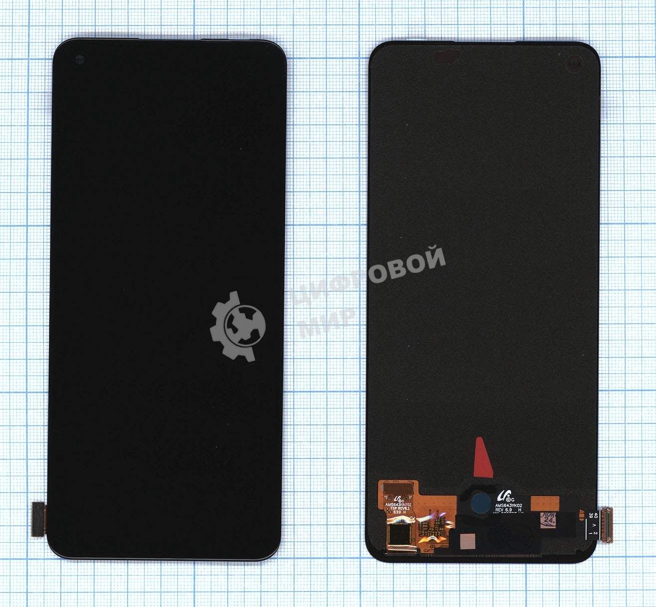 Дисплей для OPPO A78 4G в сборе с тачскрином черный