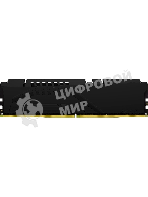 Оперативная память Kingston Fury Beast, DDR5, 32GB (1x32GB), 6000MHz, CL30, DIMM, с радиатором, черный