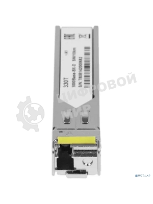 SFP-трансивер D-Link 330T/10KM/A1B WDM с 1 портом 1000Base-BX-D (Tx:1550 нм, Rx:1310 нм) для одномодового оптического кабеля (до 10 км, разъем Simplex LC)