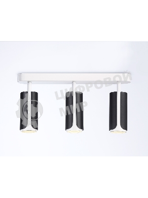 Светильник Ambrella light TN51605/3 BK/WH черный/белый GU10/3 380*60*195