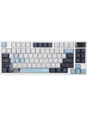 Клавиатура MSI Forge GK600 гибридная, Bluetooth, радиоканал, белый
