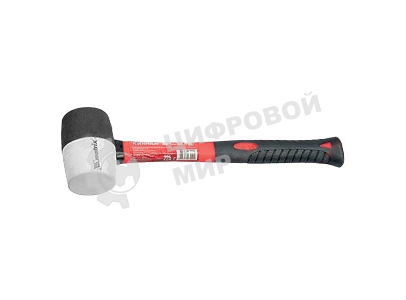 Киянка Matrix 11171 резиновая, 450 г, чернобелая резина, фибергласовая рукоятка