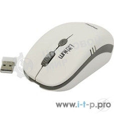 Мышь беспроводная с зарядкой от USB Smartbuy ONE 344CAG бело-серая SBM-344CAG-WG