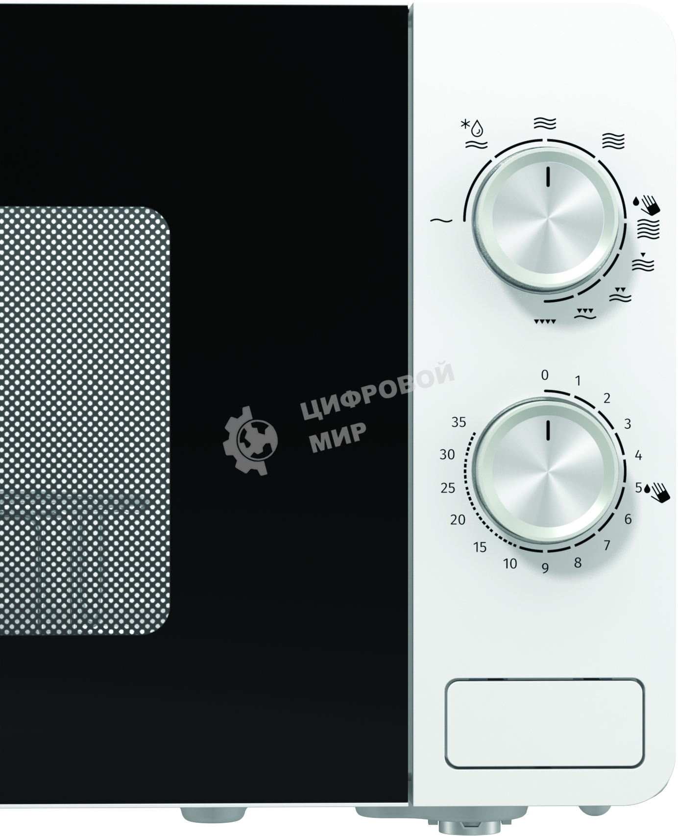 Микроволновая печь Gorenje MO20E2W белый, 20 л, 800 Вт, переключатели - поворотный механизм