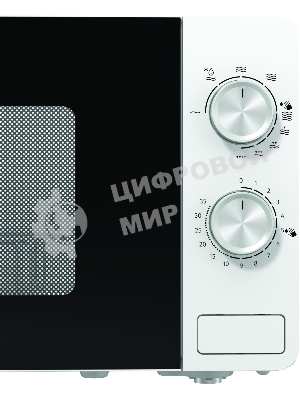 Микроволновая печь Gorenje MO20E2W белый, 20 л, 800 Вт, переключатели - поворотный механизм