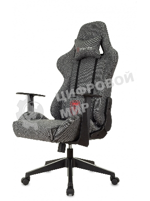 Кресло Zombie Neo 3C1 серый, экокожа, 120 кг, механизм качания