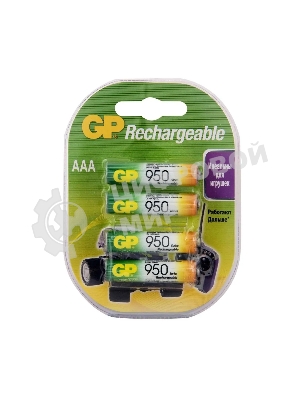 Аккумулятор GP 100AAAHC3/1-2CR4 AAA 1000mAh (3шт +1 шт. в уп-ке)