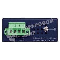 Коммутатор PLANET IGS-510TF IP30 Compact size 4-Port 10/100/1000T + 1-Port 100/1000X SFP Gigabit Ethernet Switch (-40~75 degrees C, dual 9~48V DC/24V AC)