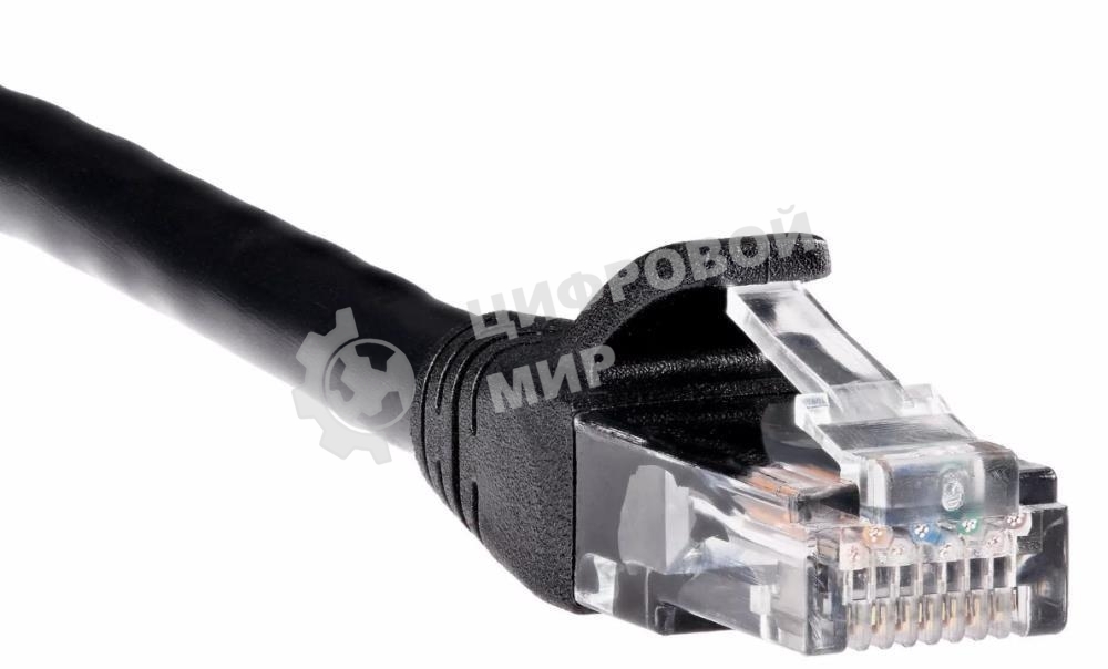 Патч-корд литой AOpen ANP612B-BK-10M (7/0.20) UTP Cat.6 черный 10m