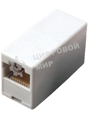 Проходной адаптер Rexant, RJ-45(8P-8C), UTP неэкранированный, категория 5e, (гнездо-гнездо)