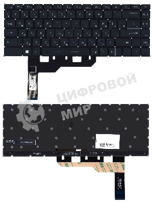 Клавиатура для ноутбука MSI Prestige 14 Evo, черная