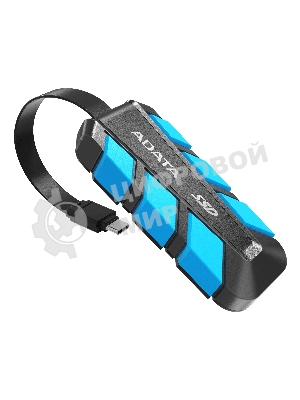 Внешний SSD ADATA SC740, 500 Gb, USB 3.2 Gen 2 Type-C, R/W 1050/1000, синий