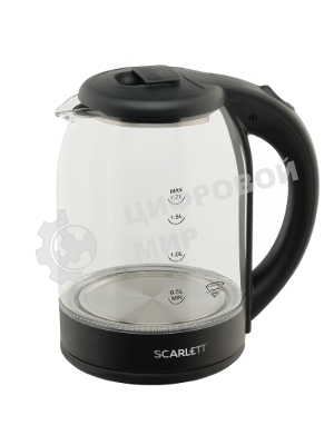 Чайник электрический Scarlett SC-EK27G90 черный Мощность, Вт: 1800; Объем, л: 1.7